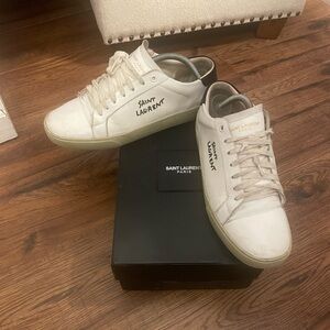 Men’s white/black sneaker YSL SL06